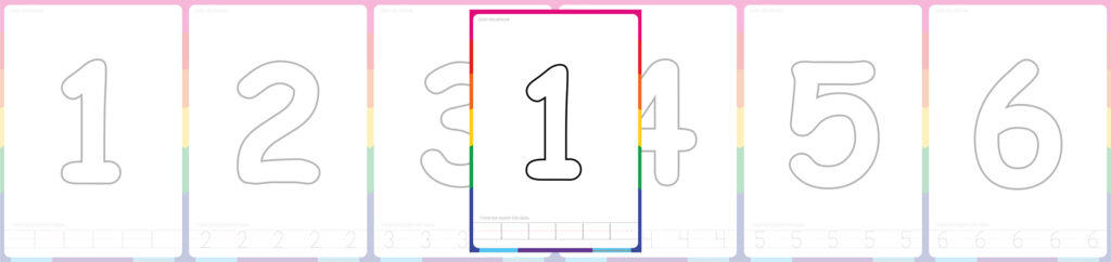 FREE Numbers Coloring Pages For Kids!